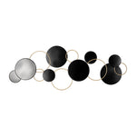 Sagebrook Home 18061 Metal, 44" Bubble Wall Decor, Black/Gld Wb
