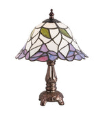 Meyda Lighting 31194 12" High Daffodil Bell Mini Table Lamp