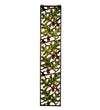 Meyda Lighting 31267 9"W X 42"H Acorn & Oak Leaf Stained Glass Window Panel