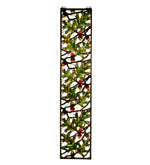 Meyda Lighting 31267 9"W X 42"H Acorn & Oak Leaf Stained Glass Window Panel