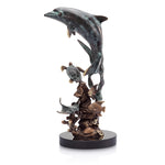 SPI Home 31551 Dolphin & Friends Sculpture with Marble Base - Home Decor