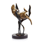 SPI Home 31640 Brass with Marble Base Sea Otter Sculpture - Home Decor