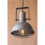 Kalalou CLL1129  Metal Warehouse Pendant with Cage