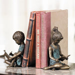 SPI Home 31886 Brass Boy & Girl Bookends Pair - Home Decor