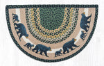 Earth Rugs SCP-116 Mama and Baby Bear Printed Slice 18``x29``