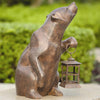 SPI Home Bear with Lantern Sculpture 