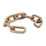 Sagebrook Home 17038-01 Wood, 23" 8-Link Chains, Brown