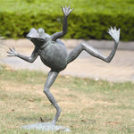 Dancing Frog Garden Spitter Sculpture by SPI Home