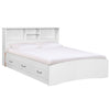 Better Home Products CBBK-46-Wht California Wooden Full Captains Bed In White