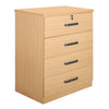 Better Home Products LD4-LIZ-BEE Liz Super Jumbo 4 Drawer Storage Chest Dresser Beech Maple