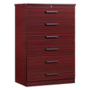 Better Home Products LD6-LIZ-MAH Liz Super Jumbo 6 Drawer Storage Chest Dresser In Mahogany