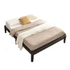 Better Home Products PLATFORM-50-BLK Stella Solid Pine Wood Queen Platform Bed Frame In Black