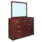 Better Home Products SLDD-MAH Majestic Super Jumbo 9-Drawer Double Dresser In Mahogany