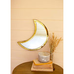 Kalalou NKE1283 Brass Finish Moon MIrror