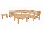 Anderson Teak Set-96 Riviera Luxe 7-Pieces Modular Set with Square Tables