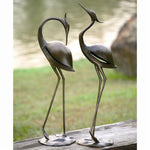 SPI Home 33350 Stylized Garden Heron Pair Statue - Garden Decor