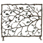 SPI Home 33488 Aluminum & Glass Bird and Branch Firescreen