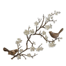 Nature-Inspired Metal Wall Hanging – Birds and Tree Art