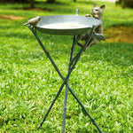 SPI Home 33562 Curious Cat & Bird Birdbath - Garden Decor