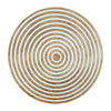 Sagebrook Home 18335-01 24" Ribbed Mango Wood Wall Disc, Brown
