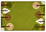 Carpet For Kids KIDSoft  Tranquil Trees - Green Rug