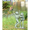SPI Home Frog Kite Flyers Garden Sculpture