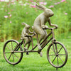 SPI Home Tandem Bicycle Bunnies Garden Sculpture