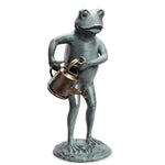 SPI Home Frog with Watering Can Garden Sculpture