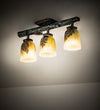 Meyda Lighting 34470 23" Long Pinecone 3 Light Hand Painted Semi-Flushmount Ceiling Fixtures