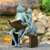 SPI Home Reading Frog Family Garden Sculpture
