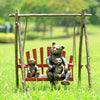 Bear and Cubs on Swing Garden Sculpture