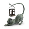 SPI Home Stretching Cat LED Garden Lantern