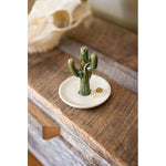Kalalou CDV1721 Ceramic Cactus Ring Holder