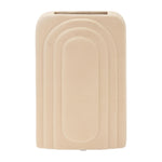 Sagebrook Home 17442-01 Dol, 7" Rectangular Vase, Irish Cream