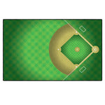 Flagship Carpets EW20517 Baseball Field Rectangular Rug