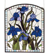 Meyda Lighting 36074 20"W X 24"H Iris Stained Glass Window Panel