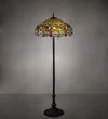 Meyda Lighting 36501 62" High Tiffany Hanging head Dragonfly Floor Lamp