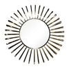 Sagebrook Home 18334 36" Metal, Burst Wall Mirror, Gold Wb