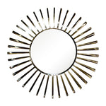 Sagebrook Home 18334 36" Metal, Burst Wall Mirror, Gold Wb