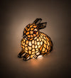 Meyda Lighting 36734 7"H Tiffany Rabbit Honey Accent Lamp