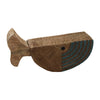Sagebrook Home 17958-01 Mango Wood 10", Fish Log, Brown/Blue