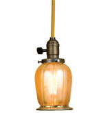 Meyda Lighting 36818 5"W Revival Chelsea Favrile Mini Pendant