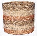 Earth Rugs SGB-02 Honeycomb Sedge Grass Basket 7``x7.5``