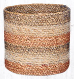 Earth Rugs SGB-02 Honeycomb Sedge Grass Basket 6``x6.5``