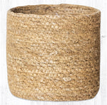 Earth Rugs SGB-01 Natural Sedge Grass Basket 5``x5``