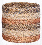 Earth Rugs SGB-02 Honeycomb Sedge Grass Basket 5``x5``