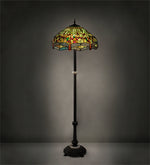 Meyda Lighting 37702 62" High Tiffany Hanging head Dragonfly Floor Lamp