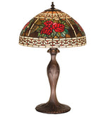 Meyda Lighting 37789 22.5"H Roses & Scrolls Table Lamp