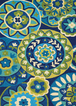Couristan Covington Rip Tide 2' X 4' Rectangular Indoor/Outdoor  Contemporary Rug