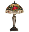 Meyda Lighting 37790 16.5"H Roses & Scrolls Accent Lamp